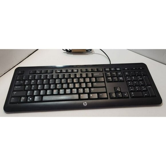 HP Black Desktop Keyboard E145614 T3A002 N279 - Picture 1 of 6